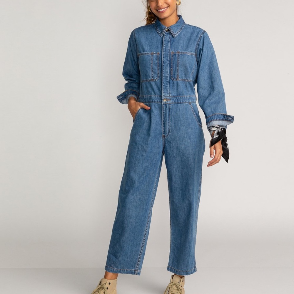 Billabong Endless Days denim jumpsuit, size S. - Picture 2 of 14